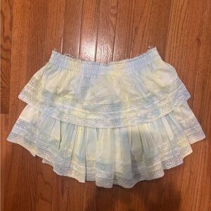 LoveshackFancy Ruffle Mini Skirt